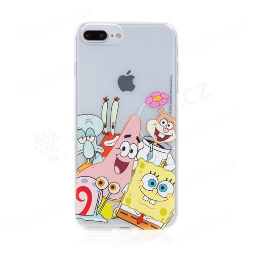 Kryt Sponge Bob pre Apple iPhone 6 Plus / 6S Plus - gumový - Sponge Bob s priateľmi
