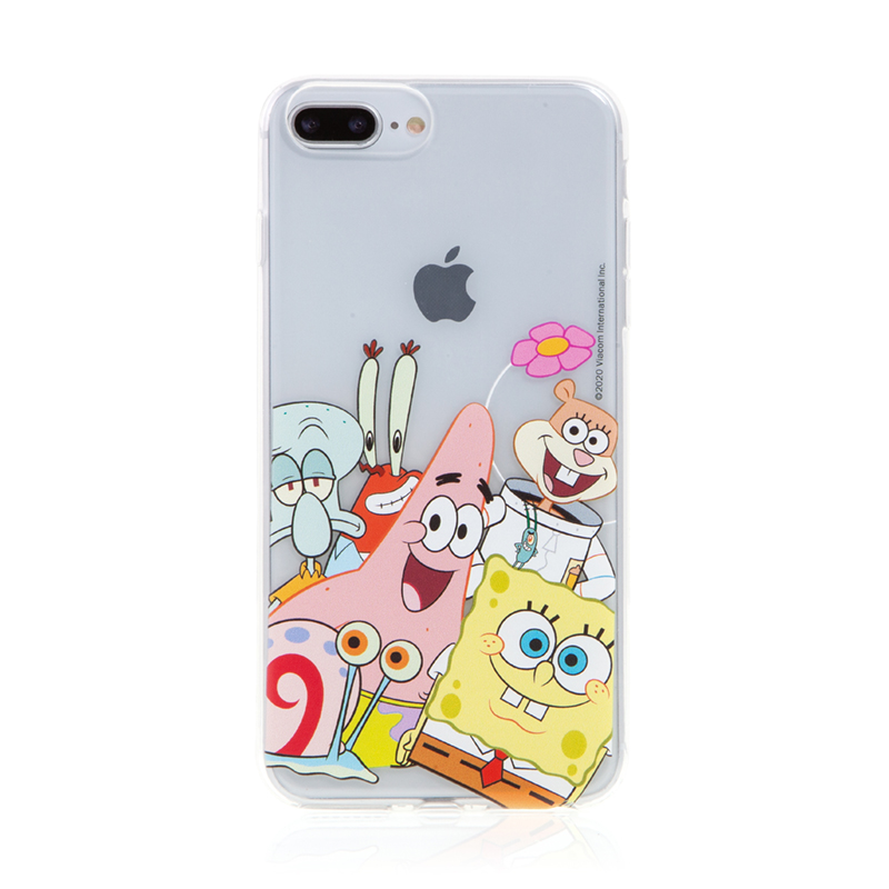 Kryt Sponge Bob pro Apple iPhone 6 Plus / 6S Plus - gumový - Sponge Bob s kamarády; NPCSBOB5428