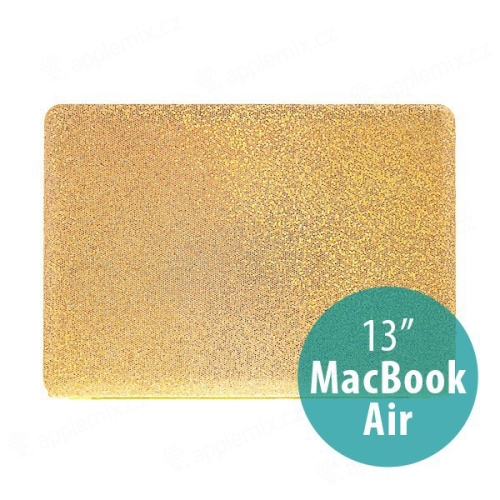 Plastový obal pro Apple MacBook Air 13.3 - třpytivý povrch - zlatý