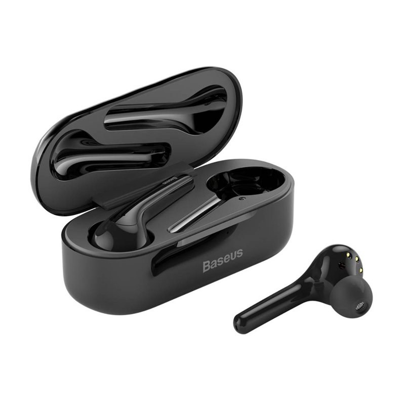 Bezdrátová Bluetooth sluchátka BASEUS Encok W07 - černá; NGW07-01