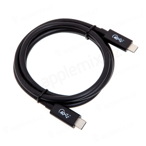Kabel USB-C / USB-C - podpora USB4.0 / Thunderbolt 3.0 -  8K60Hz - 1,2m - černý