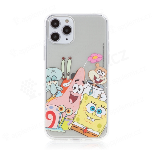 Kryt Sponge Bob pre Apple iPhone 11 Pro - gumový - Sponge Bob s priateľmi