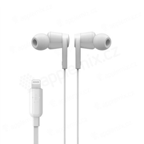 BELKIN ROCKSTAR Slúchadlá s konektorom Lightning pre Apple iPhone / iPad - Mfi - slúchadlá do uší - biele