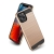Kryt pre Apple iPhone 12 / 12 Pro - brúsený povrch - plast / guma - čierny / zlatý
