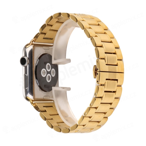 Řemínek pro Apple Watch 42mm / 41mm / 40mm / 38mm - ocelový - zlatý