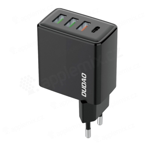 DUDAO A5H nabíjačka / napájací adaptér EÚ - 3x USB-A + USB-C - 20W QC / PD - čierna