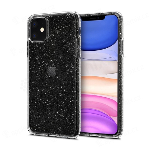 Kryt SPIGEN Liquid Crystal Glitter pre Apple iPhone 11 - s trblietkami - gumový - priehľadný