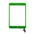 Dotykové sklo (digi displej) + konektor IC a flex s tlačidlom Home Button pre Apple iPad mini / mini 2 (Retina) - zelené