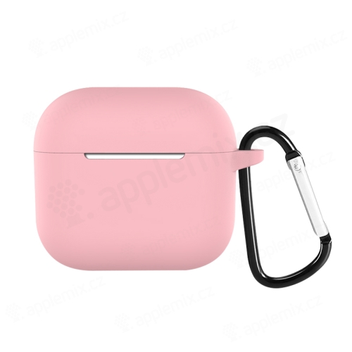 DEVIA puzdro pre Apple AirPods 3 - karabína - silikónové - ružové