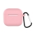 DEVIA puzdro pre Apple AirPods 3 - karabína - silikónové - ružové