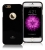 Kryt Mercury pre Apple iPhone 6 Plus / 6S Plus gumový s výrezom pre logo - trblietavý - čierny
