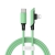 Synchronizačný a nabíjací kábel BASEUS - Lightning pre zariadenia Apple - USB-C - Reflex - 1,2 m - zelený