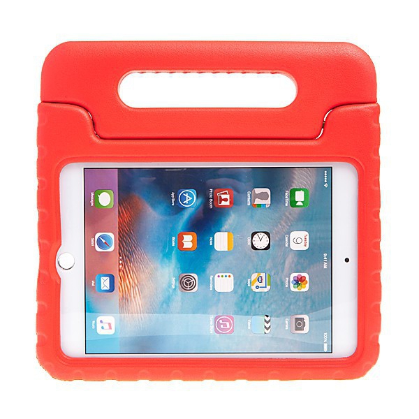 Pěnové pouzdro pro děti na Apple iPad mini 5 - s rukojetí / stojánkem - červené