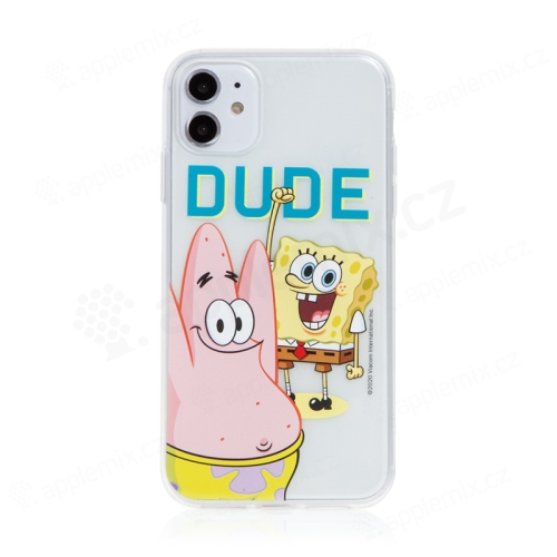Kryt Sponge Bob pre Apple iPhone 11 - gumový - Sponge Bob s Patrickom