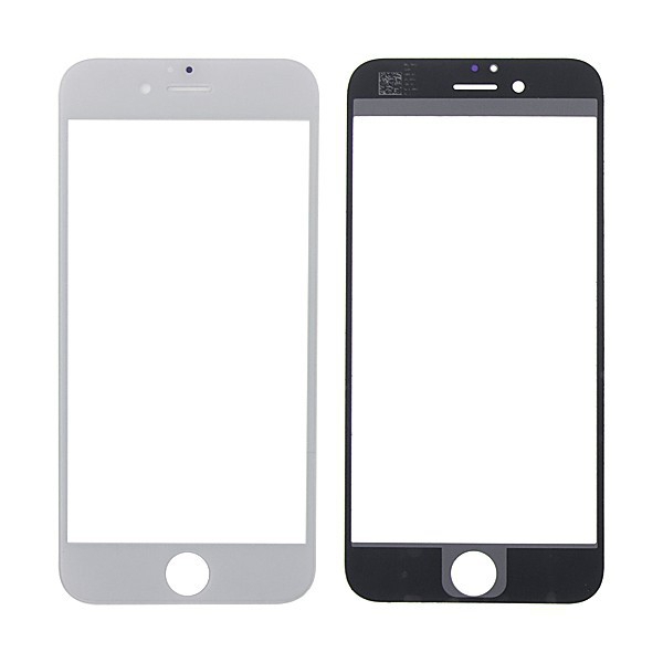 Náhradní přední sklo pro Apple iPhone 6 - bílý rámeček - kvalita A