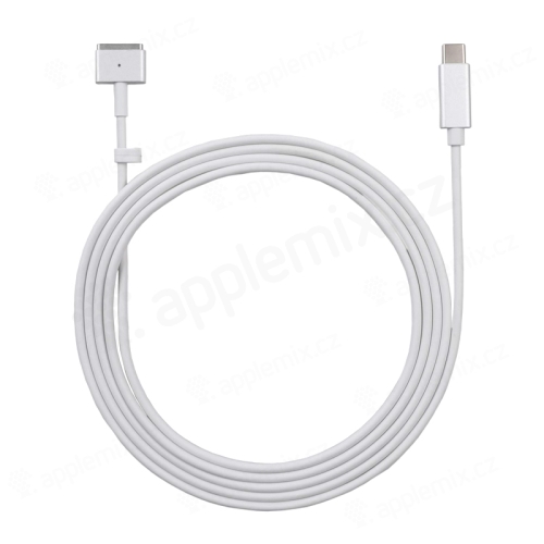Nabíjecí kabel pro Apple MacBook - USB-C na MagSafe 2 - 2m - bílý