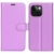 Pouzdro pro Apple iPhone 15 - stojánek - umělá kůže - fialové