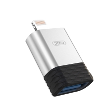 Přepojka / redukce XO - lightning samec na USB-A samice - OTG - plastová / kovová