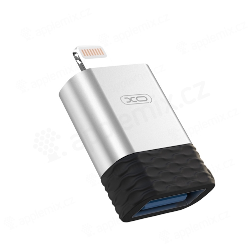Adaptér/reduktor XO - samec lightning na samicu USB-A - OTG - plast / kov