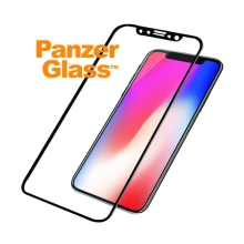 Tvrzené sklo (Tempered Glass) PANZERGLASS pro Apple iPhone X / Xs - 3D hrana - 0,4mm