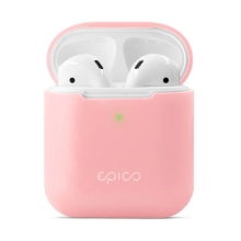 Pouzdro / obal pro Apple AirPods 2019 s bezdrátovým pouzdrem EPICO - silikonové - růžové