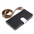 Puzdro pre Apple iPhone 11 Pro Max - umelá koža - textilná šnúrka - biele s bodkami / čierne