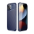 Kryt pre Apple iPhone 14 Plus - karbónová textúra - guma - modrý