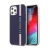 Kryt U.S. Polo Vertical Stripes pro Apple iPhone 12 / 12 Pro - gumový - modrý
