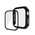 Tvrdené sklo + matný rámik pre Apple Watch 44 mm Series 4 / 5 / 6 / SE - čierne