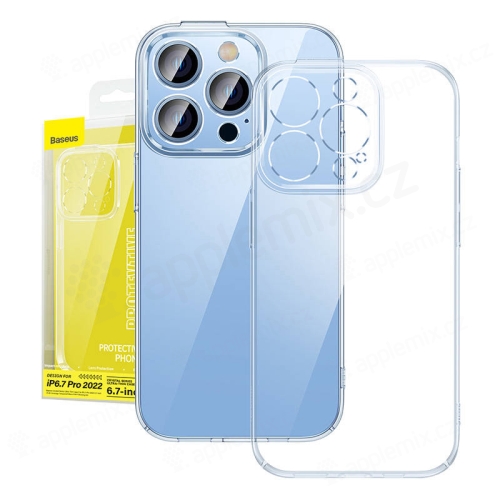 Kryt BASEUS pre Apple iPhone 14 Pro Max - ultratenký - plastový - priehľadný + predné sklo
