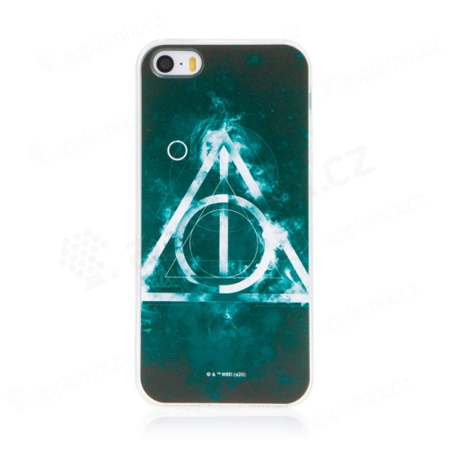Kryt Harry Potter pro Apple iPhone 5 / 5S / SE - gumový - Relikvie smrti - černý