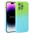Kryt pre Apple iPhone 14 Pro - podpora MagSafe - farebný prechod - ochrana fotoaparátu - gumový - zelený/modrý