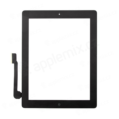 Dotykové sklo (dotyková vrstva) pre Apple iPad 4.gen. - namontované - čierne - kvalita A+