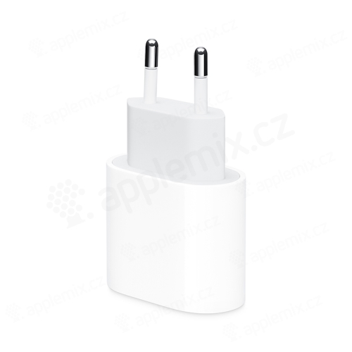 20W napájací adaptér / nabíjačka EÚ - rýchle nabíjanie - USB-C pre Apple iPhone / iPad - biela - kvalita A+