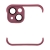 Bumper / mini rámeček pro Apple iPhone 13 + tvrzené sklo na čočky kamery - silikonový - vínový
