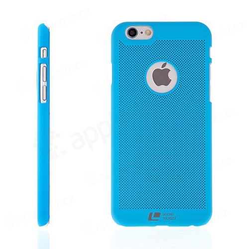 Plastový kryt LOOPEE pro Apple iPhone 6 / 6S s výřezem pro logo - děrovaný - modrý