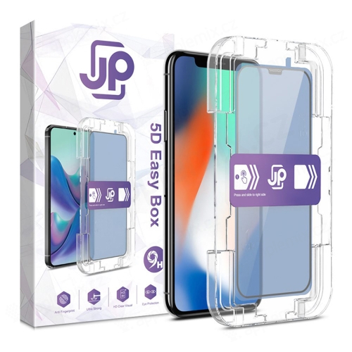 Tvrzené sklo (Tempered Glass) JP Easy Box pro Apple iPhone X / Xs / 11 Pro - 2,5D - rámeček pro nalepení