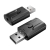 Adaptér bluetooth 5.0 AUX audio 3.5mm jack + USB konektor - bezdrátový hudební přijímač / vysílač - černý