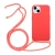 Kryt pre Apple iPhone 14 Plus - slamka - so šnúrkou - gumový - červený