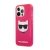 Kryt KARL LAGERFELD pre Apple iPhone 13 Pro - Head Choupette - gumový - ružový