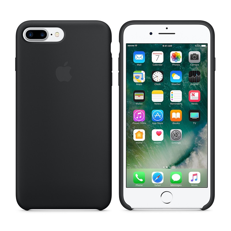 Originální kryt pro Apple iPhone 7 Plus / 8 Plus - silikonový - černý