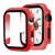 Tvrzené sklo + rámeček pro Apple Watch 40mm Series 4 / 5 / 6 / SE - červený