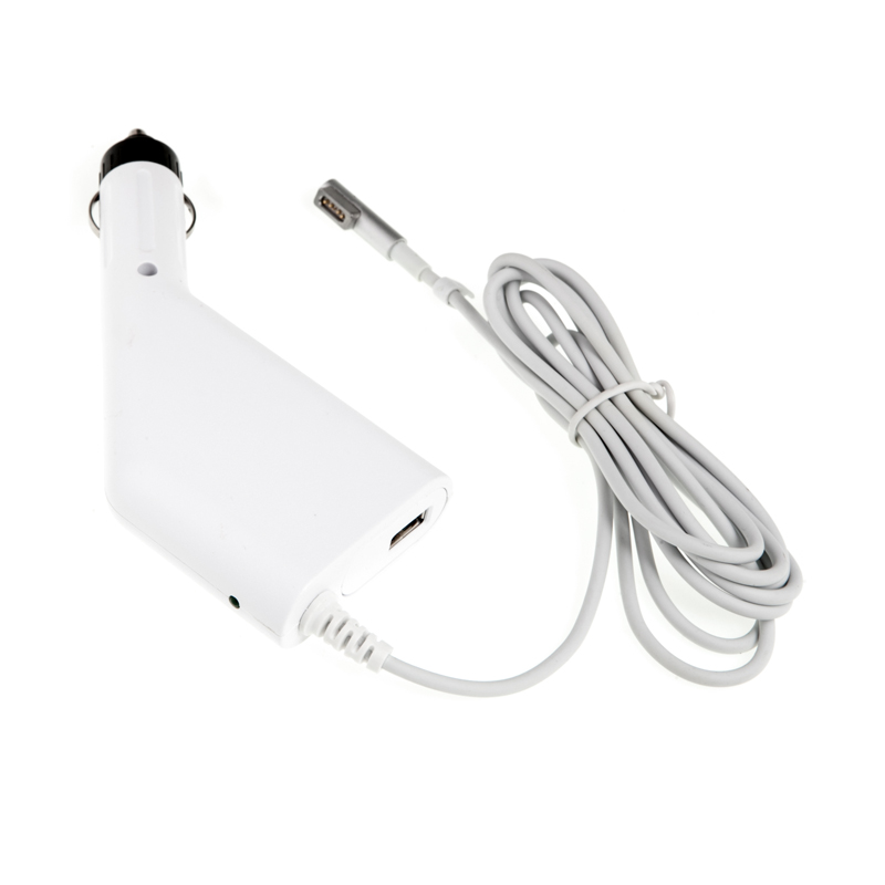 Autonabíječka pro Apple MacBook Air s 2x USB porty - 45W MagSafe - bílá