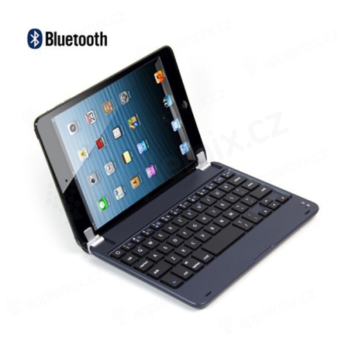 Tenká mobilní klávesnice bluetooth pro Apple iPad mini / mini 2 / mini 3 - tmavě modrá