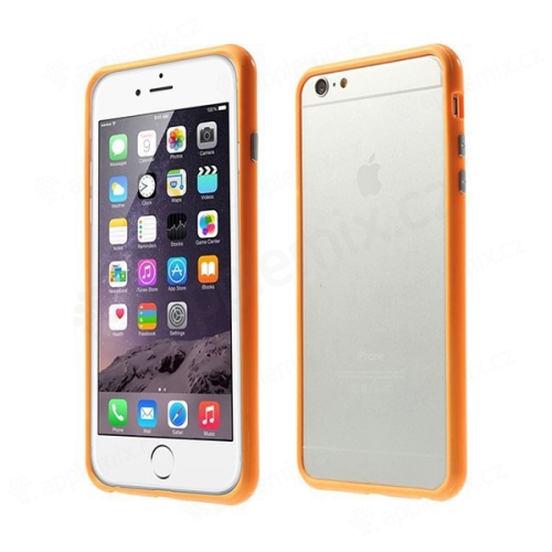 Plasto-gumový rámeček / bumper pro Apple iPhone 6 Plus / 6S Plus - oranžový