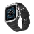 Kryt / pouzdro pro Apple Watch 44mm / 45mm - celotělové + řemínek - odolný - černý / stříbrný