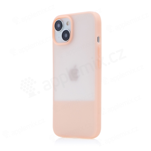 Kryt KINGXBAR Plain pre Apple iPhone 13 - plast / silikón - ružový