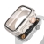 Kryt + tvrzené sklo pro Apple Watch 7 / 8 / 9 41mm - 360° ochrana - plastový - stříbrný