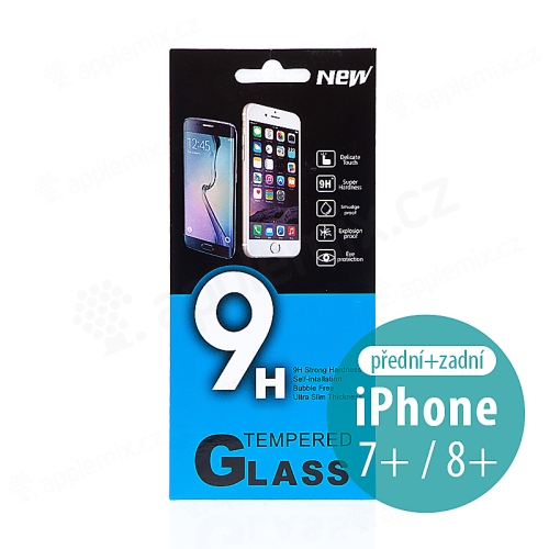 Tvrzené sklo (Tempered Glass) pro Apple iPhone 7 Plus / 8 Plus - na přední a zadní stranu - 0,33mm