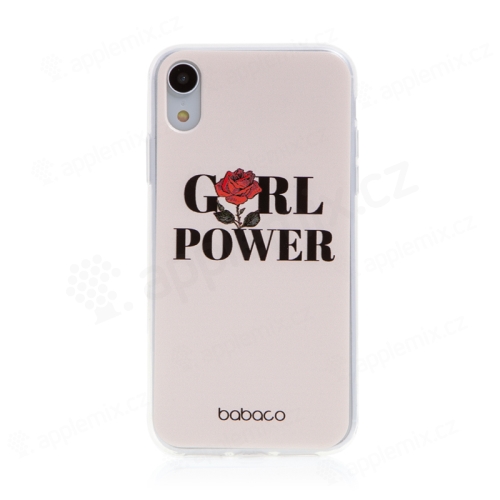 BABACO kryt pre Apple iPhone Xr - gumový - GIRL POWER